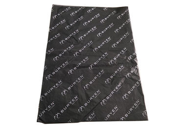چین کاغذ بافت سیاه و سفید، کاغذ بسته بندی مناسب گل با لوگو چاپ شده کارخانه