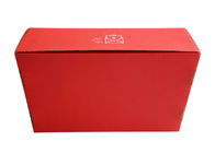 جعبه هدیه لوکس قرمز، جعبه بسته بندی راه راه برای کلاه / دکوراسیون بسته بندی تامین کننده