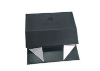 Logo Foil براق جعبه هدیه تاشو رنگ سیاه و سفید برای بسته بندی سگ زنجیره ای تامین کننده