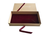 بسته بندی کرافت جعبه های هدیه جعبه نوار مخملی برای بسته بندی لباس عروسی تامین کننده