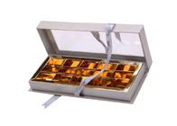 جعبه هدیه جعبه مواد غذایی CMYK / Pantone Colors بسته بندی شکلات با پنجره پی وی سی تامین کننده