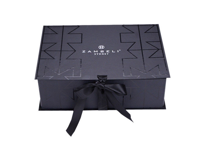 بسته بندی لباس سفارشی تاشو جعبه هدیه زیبا با روبان تزئینی تامین کننده